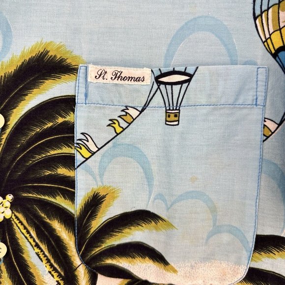 Vtg American Paradise St Thomas Shirt Mens Sz XXL Hot Air Balloon Single Stitch - Picture 5 of 7